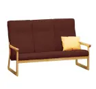 BE - 3 trojkřeslo, koženka ROXA 40.90 - koženka hnědá